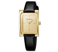 CIVO Elegant Gold Watches for Women: Minimalist Rectangular Analog Watch | Casual Business Dress Watch for Career Females with Soft Leather Strap - Classic Gifts for Anniversary & Valentine’s Day