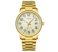 CIVO Gold Mens Watches Stylish: Easy Read Big Numbers