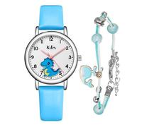CIVO Kids Watch Analog Boys Girls Watches Set Leather Learning Time Waterproof Children Unisex-Kids Easy to Read for Ages 3-10 Kids Christmas Birthday Gifts Blue