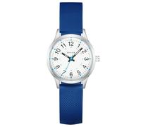 CIVO Kids Watch for Boys Analogue: Easy Read Clear Face with Numbers and 3-Hands Children Learning Watch Blue Silicone Strap - Gift for Kids Girls Teenage Ages 6-14