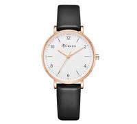 CIVO Ladies Watches Leather Strap: Simple Easy Read Ladies Analogue Watch - Stylish Black Watches for Women
