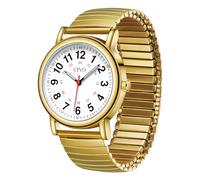 CIVO Ladies Watches Stainless Steel: Gold Wristwatch with Easy-Read-Dial - Analogue Watch Gifts for Women Men 12/24 Hour with Second Hand