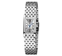 CIVO Small Ladies Watches for Women: Vintage Roman Dial Dress Watch with Rectangular Case Silver Stainless Steel Bracelet - Casual Wrist Watch for Daily Wear Girls Gifts