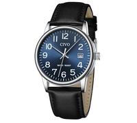 CIVO Stylish Mens Watches Analog: Easy Read Big Numbers with Blue Dial