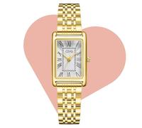 CIVO Vintage Gold Watches for Women: Small Roman Dial Rectangular Case