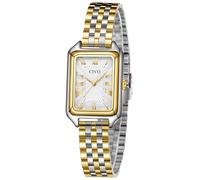 CIVO Vintage Watches for Women Analog: Rectangular Case Roman Numerals Dial | Elegant Easy Read Ladies Watch Stainless Steel Bracelet for Formal Casual Dress - Wedding Work Evening Events - Gift for Her