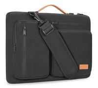 Civoten Laptop Bag Case 17 Inch Computer Shoulder Sleeve for 17.3" Lenovo ThinkBook Plus/IdeaPad 3i Gen7/ASUS Vivobook/ZenBook Pro/LG gram/MSI 17/Dell XPS/Dell G7,Black