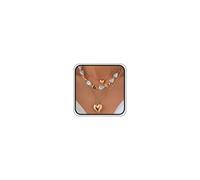 CIWEAI Chunky Gold Geometric Heart Pendant Necklace for Women Boho Charm Layered Silver Irregular Love Choker Necklaces Trendy Ocean Prom Party Jewelry Outfit Gifts, L, Zinc, No Gemstone