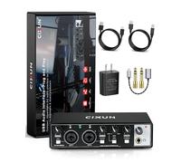 CIXUN 2i2 USB Audio Interface for PC and Mac Matte Black
