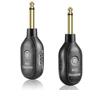 CIXUN A12 Wireless Guitar System, 2.4GHz Transmitter & Receiver Kit with <4ms Ultra-Low Latency, 24bit/48kHz Hi-Fi Audio, 12-Hour Battery for Electric/Acoustic Guitar Bass
