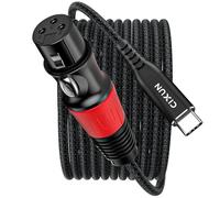 CIXUN XLR to USB C Microphone Audio Cable, Unidirectional XLR Female Cable to USB C for Dynamic Microphone Recording, Compatible with iPhone 15/16 Series, MacBook(3M/10Ft)