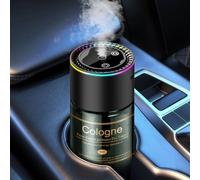 CIYKELC Car Air Freshener Diffuser, 270-Day Long-Lasting Essential Oil Diffuser for Car with Auto On/Off Sensor, 180ml Ultrasonic Dual Modes Aromatherapy, Natural French Fragrance Oils, Cologne Scent