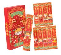 CIYODO 1 Box Dragon Year Lucky Money Packets Chinese Festival Lottery Envelopes Red Bags for Cash and Cards Traditional Spring Festival Accessory with Dragon Pattern