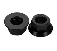 CIYODO 1 Pair M10 Bike Nut Set for Rear and Front Axle, Aluminum Alloy Bicycle Flange Nuts Compatible Mountain, Folding and Road Bike Wheels, Bicycle Repair Accessories