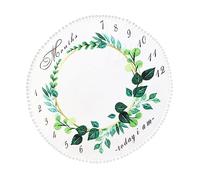 CIYODO 1 PC Flannel Blanket for Soft Washable Photography Prop Milestone Background Cloth Gentle Touch Wrapping Cloth Elegant Design for Newborns