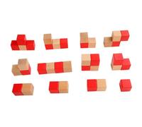 CIYODO 1 Set Colorful Building Blocks Two Color Educational for Early Childhood Development Safe Natural Wood Creative Plaything for present for Strengthening Parent Bond