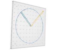 CIYODO 1 Set Dual Sided Pegboard for Engaging Stem Educational Shape Exploration Kit Geoboard with Rubber Bands Versatile Learning Tool for Mathematics and Creativity