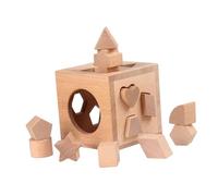 CIYODO 1 Set Educational Geometric Blocks for Shape Cognitive Building Blocks Box Design for Cognitive Development and Learning Fun