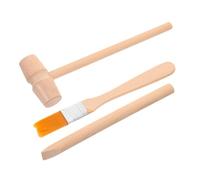 CIYODO 1 Set Excavation Tool of Wooden Hammer Brush Digging Tools for Gemstone Exploration Fun Educational Dig for Boys Stimulates Imagination Fine Motor Skills
