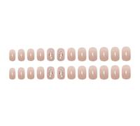 CIYODO 1 Set Nude Press On Nails Female False Nails Kit Jelly Gel Style for Ready to Use AG82