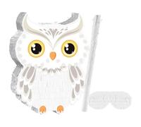 CIYODO 1 Set Owl Pinata: 3D Animal Piñatas with Stick Blindfold for Small Toy & Candy - Halloween Christmas Graduation Birthday Party Favors for Kids
