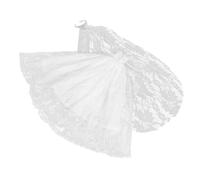 CIYODO 1 Set Reusable Doll Costume with Veil for Dolls Compact Wedding Dress Accessories for Creative Play and Dress Up for Imagination and Early Education