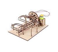 CIYODO 1 Set Wooden Solar Beads Maze Puzzle Educational DIY Rolling for Enhances Creativity Fine Motor Skills and Imagination Safe Non Electric Wooden Run Puzzle