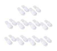 CIYODO 10 Pairs Disposable Hotel Slippers Open Toe Guest Home Indoor Use Practical for Motels Parties Family Visitors White