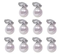 CIYODO 10 Pcs Pearl Hair Clips for Plastic Mini Braid Hair Accessories Charming and Elegant Design for Highlighting Appearance and Decorating