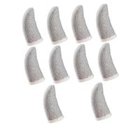 CIYODO 10 Pcs Sweat Finger Sleeves for Gaming Thin Breathable Finger Protectors with Silver Fiber Touchscreen Compatible for Mobile Game Players Lightweight and Comfortable Fit
