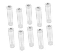 CIYODO 10 Sets Clear Bug Viewer Tubes with Breathable Lid Portable Insect Collector Kit for Outdoor Exploration Butterfly and Firefly Observation Lightweight and Compact Design for
