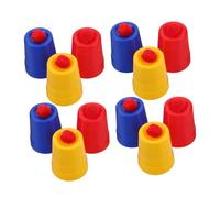 CIYODO 10 Sets Magician Cups and Balls Kit for Beginners Trick Cups for Show Props Favor for Birthday Halloween Family Gatherings
