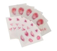 CIYODO 10 Sheets Halloween Wound Tattoo Stickers Realistic Bloody Scar Temporary Makeup Props for Adults Masquerade Party Reusable Comfortable