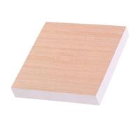 CIYODO 100 Sheets Wood Grain Self-stick Memo Pads Writing Notes with Secure Adhesion for Office Home School Natural Pattern Reminder Pads