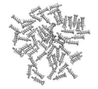 CIYODO 100pcs Case Fan Screws Spring-loaded Carbon Steel for GPU Backplate Cooling Standard Threaded Fasteners for Computer Repairs and Heat Dissipation Compatible with PC Fans and
