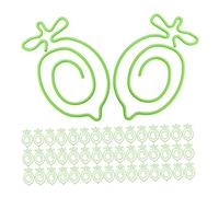 CIYODO 100pcs Lemon Shaped Metal Paper Clips Cute Fruit Bookmark Clips Small Wire Paperclips for Secure Document Organization Office School Stationery