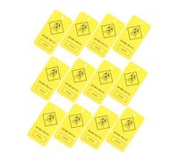 CIYODO 100pcs Medical Waste Identification Labels Hanging Tags for Hospital Use Yellow Clinical Waste Management Tags