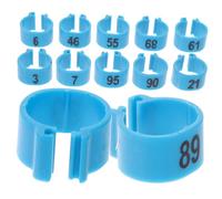 CIYODO 100PCS Pigeon Foot Rings Colorful Leg Bands for Bird Identification Large Diameter Numbered Bands for Pigeons Doves and Poultry