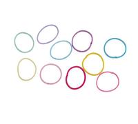 CIYODO 100pcs Rubber Elastic Hair Ties for Simple Ponytail Holders Comfortable Hair Bands for Everyday Wear Easy to Match with Outfits