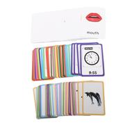 CIYODO 108Pcs Sensory Flash Cards for Educational Learning with Wipeable Coating and Eye-friendly Design for Early Childhood Development and Speech Skills