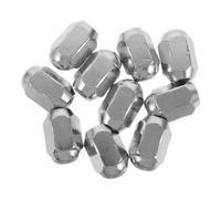 CIYODO 10Mm X 1.25 Metal Wheel Lug Bolts and Nuts 10Pcs Set for Car Trailers Trucks and Mountain Bike Rims Spare Tire Hub Screws Silver