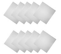 CIYODO 10pcs 33x32cm Plastic Document Organizer Folder Set with Colorful Label Tabs and Adhesive Notes, File Pocket Binder for Office, School, and Receipt Storage