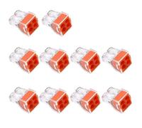 CIYODO 10pcs 400v 24a Wire Connectors Pin Wire Connectors Housing Terminal Wire Connectors Push Quickly for Electronics Appliances