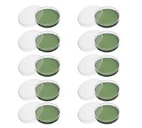 CIYODO 10pcs 6cm round Agar Petri Dishes for Microbiology Kit and Science Experiments - Sterile Plastic Lab Plates for Cell Culture and Industrial Application