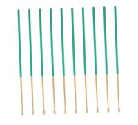 CIYODO 10Pcs Bamboo Ear Wax Cleaning Sticks with Non Slip Handles Practical Earwax Removal Tools for Daily Use Durable Green Ear Picks for Family Sharing