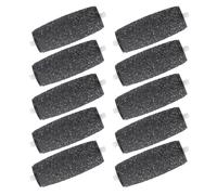 CIYODO 10pcs Black Electronic Foot File Replacement Heads Professional Pedicure Rollers for Dead Skin Removal Compatible with Electric Callus Removers Curved Design