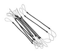 CIYODO 10pcs Black Stylus Pen Spring Ropes Lost Lanyards Pen Loop for Touch Screens