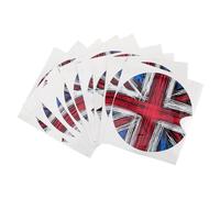 CIYODO 10pcs British Flag Gas Tank Protector Stickers Set Reflective Car Fuel Tank Pad Decals with Union Jack Graffiti Design Scratch-Resistant DIY Vehicle Gas Cap Decoration Compatible