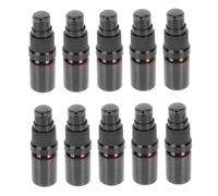 CIYODO 10pcs Brown Glass Pressing Sub Bottles for Cosmetics Portable Refillable Lotion Dispenser for Essential Oils Skincare Travel Use
