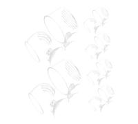 CIYODO 10pcs Clear Acrylic Aquarium Worm Feeder Cups with Suction Cups Round Fish Tank Feeder Bowls for Red Worm Feeding and Aquatic Plant Holder Decor Space-saving Hanging Design for